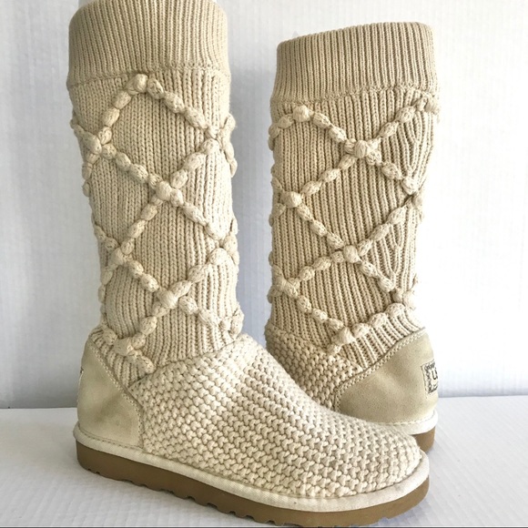 ugg classic argyle knit boots